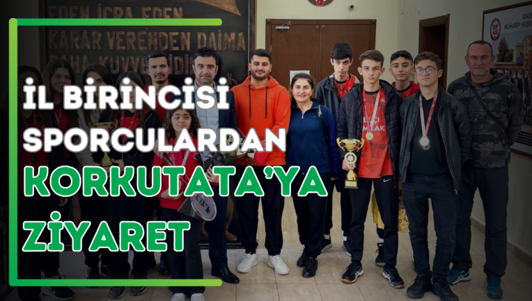 İl Birincisi Sporculardan Korkutata’ya Ziyaret